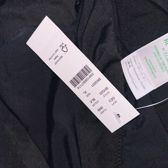 New NWT J. Crew Black Beaded Cheeky Side Tie Bikini Swim Bathing Suit Bottom XL - Picture 6 of 8